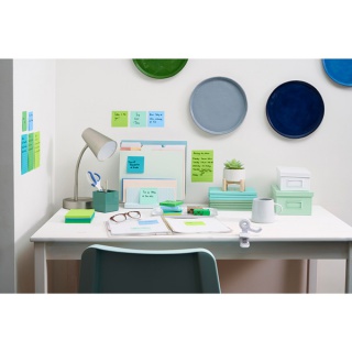 Karteczki samoprzylepne Post-it® Super Sticky, OASIS, 76x76mm, 5x90 kart., Bloczki samoprzylepne, Papier i etykiety