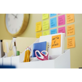 Karteczki samoprzylepne Post-it®, ENERGETIC, 76x127mm, 6x100 kart., Bloczki samoprzylepne, Papier i etykiety