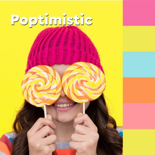 Karteczki samoprzylepne Post-it®, POPTIMISTIC, 76x76mm, 6x100 kart., Bloczki samoprzylepne, Papier i etykiety