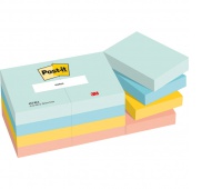 Karteczki samoprzylepne Post-it®, BEACHSIDE, 38x51mm, 12x100 kart., Bloczki samoprzylepne, Papier i etykiety