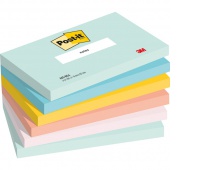 Karteczki samoprzylepne Post-it®, BEACHSIDE, 76x127mm, 6x100 kart., Bloczki samoprzylepne, Papier i etykiety