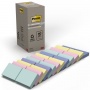 Karteczki samoprzylepne POST-IT&reg; Recycled Notes, 38x51mm, 24x100 kart., pastelowe mix