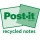 Karteczki samoprzylepne POST-IT® Recycled Notes, 38x51mm, 24x100 kart., pastelowe mix