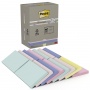 Sticky notes POST-IT&reg; Recycled Notes, 76x127mm, 16x100 sheets, pastel mix, Self-adhesive pads, Paper and labels, EKO-CERT