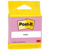 Karteczki samoprzylepne Post-it, 100 kart., różowe, Bloczki samoprzylepne, Papier i etykiety