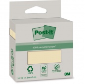 Ekologiczne karteczki samoprzylepne Post-it, 76x76mm, 2x100 kart., żółte, Bloczki samoprzylepne, Papier i etykiety