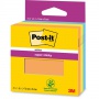 Karteczki samoprzylepne Post-it Super Sticky, 76x76mm, 3x45 kart., pomarańczowe, Bloczki samoprzylepne, Papier i etykiety