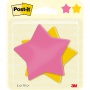 Sticky notes Post-it, Star, 70,5x70,5mm, 2x75 sheets