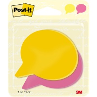 Karteczki samoprzylepne Post-it®, Chmurka, 71x73mm, 2x75 kart., Bloczki samoprzylepne, Papier i etykiety