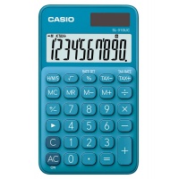 Kalkulator kieszonkowy CASIO SL-310UC-BU-B, 10-cyfrowy, 70x118mm, kartonik, niebieski, Kalkulatory, Urządzenia i maszyny biurowe