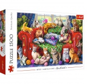 Puzzle 1500 - Kociaki na sofie !, Podkategoria, Kategoria