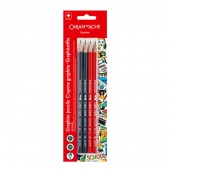 Zestaw ołówków CARAN D'ACHE, 4 sztuki na blistrze, Ołówki, Artykuły do pisania i korygowania