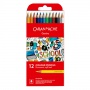 Permanent crayons CARAN D'ACHE, 12 colors, School Line