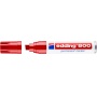 Marker permanentny e-800 EDDING, 4-12 mm, czerwony, Markery, Artykuły do pisania i korygowania