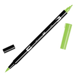 MARKER DWUSTRONNY PĘDZELKOWY TOMBOW WILLOW GREEN ABT-173, Markery permanentne, Art. do pisania i korygowania