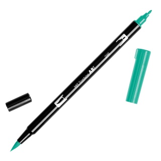MARKER DWUSTRONNY PĘDZELKOWY TOMBOW GREEN ABT-296, Markery permanentne, Art. do pisania i korygowania