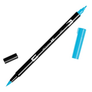 MARKER DWUSTRONNY PĘDZELKOWY TOMBOW TURQUOISE ABT-443, Markery permanentne, Art. do pisania i korygowania