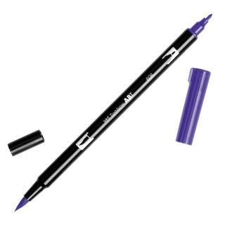 MARKER DWUSTRONNY PĘDZELKOWY TOMBOW VIOLET ABT-606, Markery permanentne, Art. do pisania i korygowania
