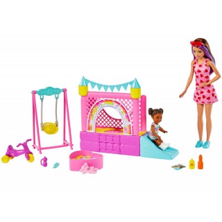 BARBIE SKIPER Z LALECZKĄ + DMUCHANY ZAMEK HHB67/3, Podkategoria, Kategoria