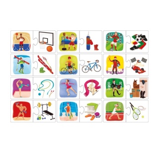 SPORT I ATRYBUTY - puzzle, Edukacyjne, Zabawki