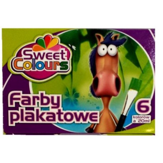 FARBY PLAKATOWE 6 KOL.20ML., Podkategoria, Kategoria