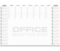 Desk pad OFFICE PRODUCTS, 2023/2024 planner, 594x420mm A2 ,52 sheets, white, Desk mats, Office equipment