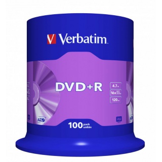 PŁYTY DVD+R VERBATIM 4,7GB 16X CAKE 100szt.70316, Podkategoria, Kategoria