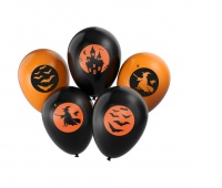 BALONY Z HALLOWEENOWYM NADRUKIEM /5/, Halloween, Art. świąteczne i okolicznościowe