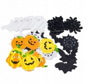 NAKLEJKI HALLOWEEN PVH3 40szt., Halloween, Art. świąteczne i okolicznościowe