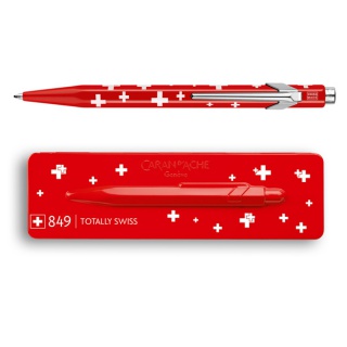 Długopis 849 Essentially Swiss Flag CARAN D'ACHE, w pudełku, Długopisy, Artykuły do pisania i korygowania