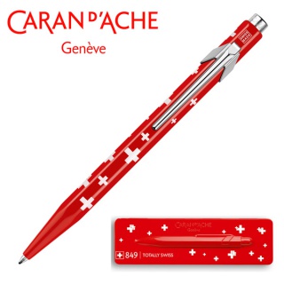 Długopis 849 Essentially Swiss Flag CARAN D'ACHE, w pudełku, Długopisy, Artykuły do pisania i korygowania