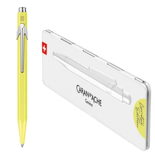 Długopis 849 Neon Yellow CARAN D'ACHE, w pudełku, neonowy żółty, Długopisy, Artykuły do pisania i korygowania