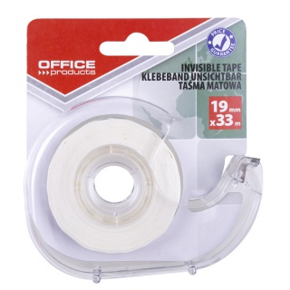 Taśma biurowa OFFICE PRODUCTS, 19mm, 33m, dyspenser, matowa, Taśmy biurowe, Drobne akcesoria biurowe