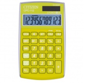 Kalkulator biurowy CITIZEN CPC-112 GRWB, 12-cyfrowy, 120x72mm, zielony, Kalkulatory, Urządzenia i maszyny biurowe
