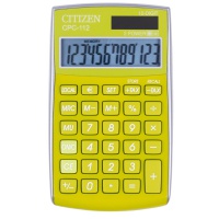 Kalkulator biurowy CITIZEN CPC-112 GRWB, 12-cyfrowy, 120x72mm, zielony, Kalkulatory, Urządzenia i maszyny biurowe