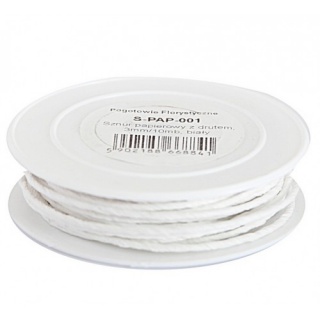 SZNUREK PAPIEROWY Z DRUTEM 3MM/10MB BIAŁY, Podkategoria, Kategoria