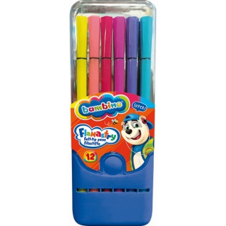FLAMASTRY 12 kol. PUDEŁKO PLASTIKOWE MINI ZOO STD, Podkategoria, Kategoria