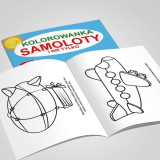 KOLOROWANKA SAMOLOTY I NUE TYLKO, Kolorowanki, Książeczki