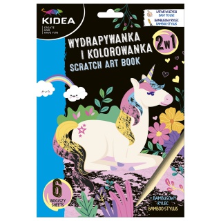 WYDRAPYWANKA I KOLOROWANKA 2W1 JEDNOROŻCE KIDEA, Podkategoria, Kategoria