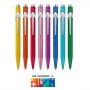 Długopis CARAN D'ACHE 849 Colormat-X, M, fioletowy, Długopisy, Artykuły do pisania i korygowania