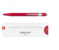 Długopis CARAN D'ACHE 849 Colormat-X, M, w pudełku, czerwony, Długopisy, Artykuły do pisania i korygowania