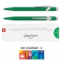 Pen CARAN D'ACHE 849 Colormat-X, M, in a box, green