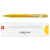 Długopis CARAN D'ACHE 849 Colormat-X, M, w pudełku, żółty, Długopisy, Artykuły do pisania i korygowania