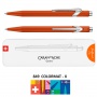 Pen CARAN D'ACHE 849 Colormat-X, M, in a box, orange