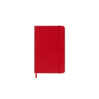 Kalendarz dzienny MOLESKINE 2023 12M P (9x14 cm), twarda oprawa, scarlet red, Kalendarze, Zeszyty i bloki
