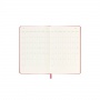 Kalendarz dzienny MOLESKINE 2023 12M L, twarda oprawa, scarlet red, Kalendarze, Zeszyty i bloki