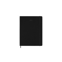 Kalendarz tygodniowy MOLESKINE 2023 12M XL, twarda oprawa, czarny, Kalendarze, Zeszyty i bloki