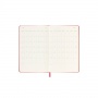 Kalendarz tygodniowy MOLESKINE 2023 12M L, twarda oprawa, scarlet red, Kalendarze, Zeszyty i bloki