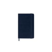 Kalendarz tygodniowy MOLESKINE 2023 12M P, twarda oprawa, sapphire blue, Kalendarze, Zeszyty i bloki