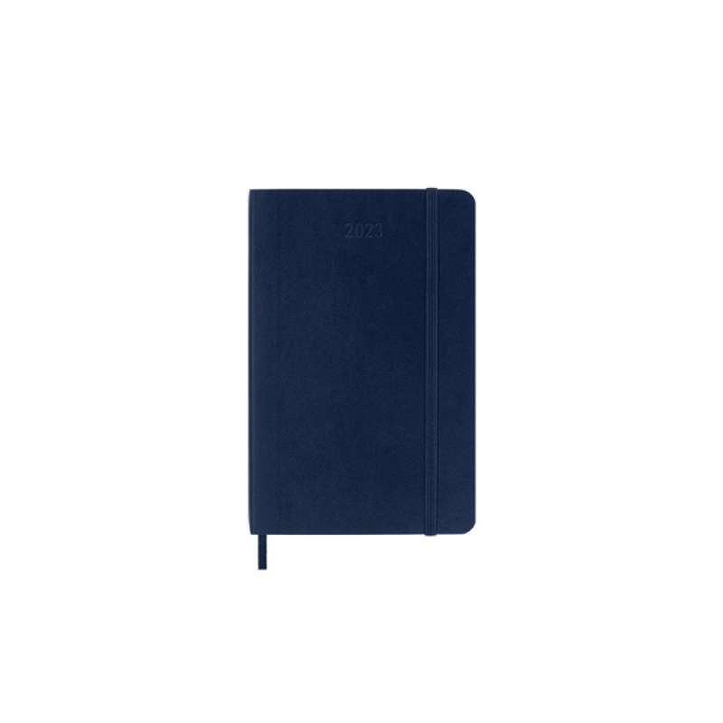Kalendarz tygodniowy MOLESKINE 2023 12M P, miękka oprawa, sapphire blue, Kalendarze, Zeszyty i bloki